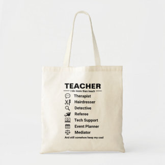 Bolsa Tote Trabalhos Divertidos de Professor