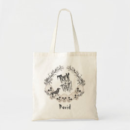 Bolsa Tote Traço ou Tratamento do Caveira Spooky