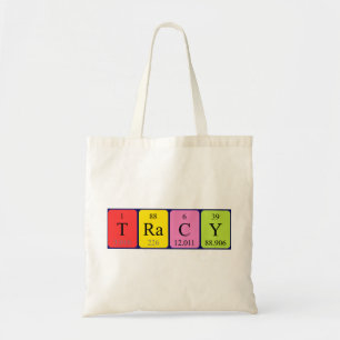Bolsa Tote Tracy periódica mesa name tote bag