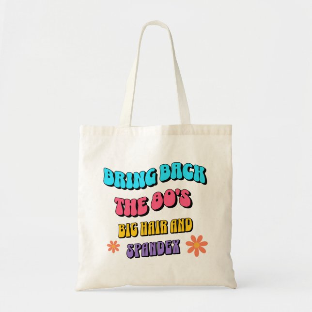 Bolsa Tote Traga de volta os anos 80 (Frente)