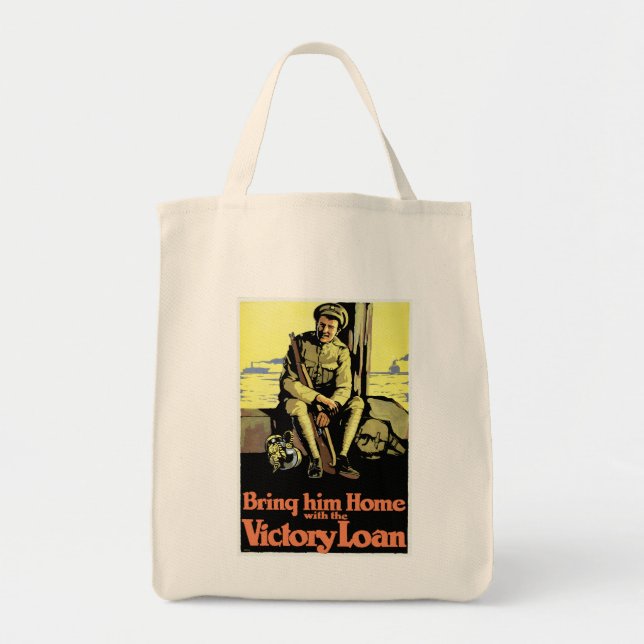 Bolsa Tote Traga-o para casa com o empréstimo vitorioso (Frente)