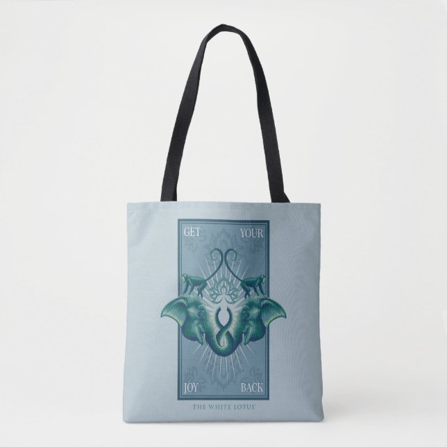 Bolsa Tote Traga Sua Alegria De Volta - O Lotus Branco (Frente)
