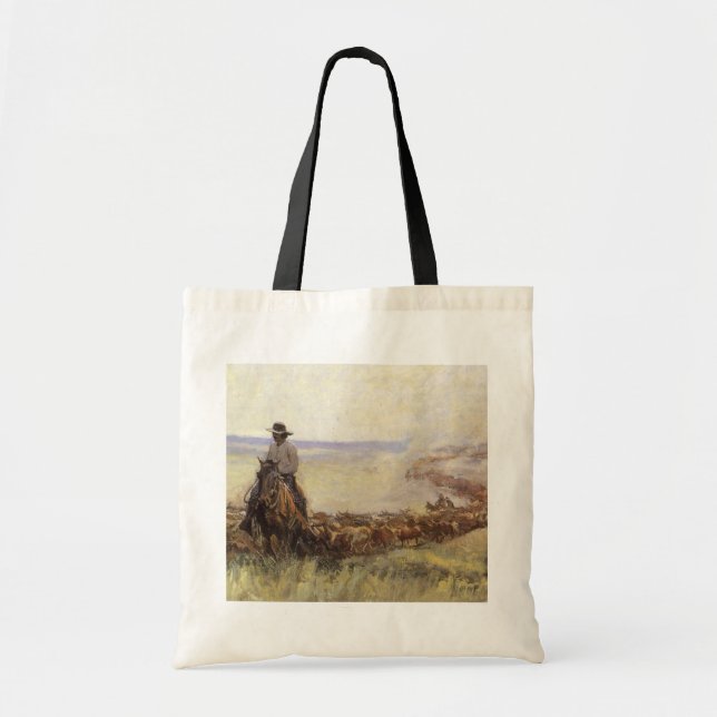 Bolsa Tote Trail Herd to Wyoming, por WHD Koerner (Frente)