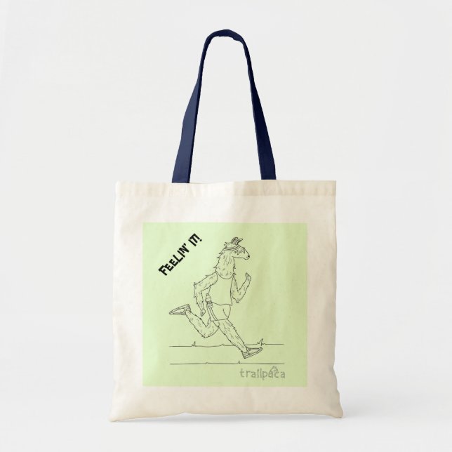Bolsa Tote Trailpaca Feelin ele punho azul (Frente)