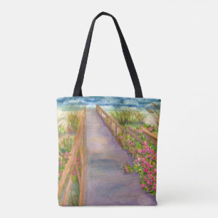 Bolsa Tote Trajeto dos rosas do mar à sacola do mar