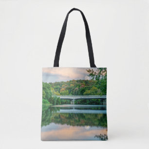 Bolsa Tote Tranquilidade do Lago Springfield Noite