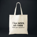 Bolsa Tote Transformo Wool em Yarny Funny Spinning Handspun<br><div class="desc">Transformo Wool em Yarn Funny Spinning Handspun Tob</div>