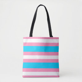 Bolsa Tote  Transgender Flag | LGBTQIA+ Pink, Blue and White