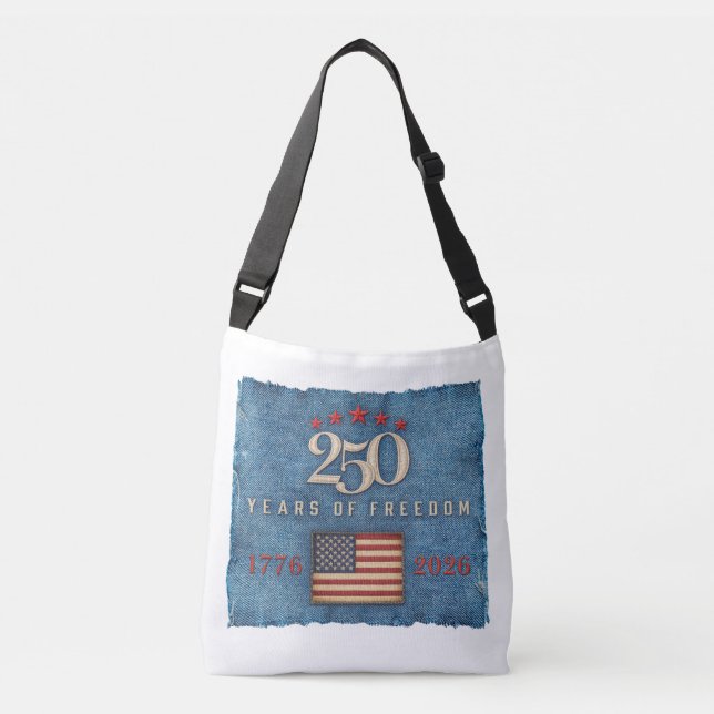 Bolsa Tote transversal de 250 Anos de Liberdade (Frente)