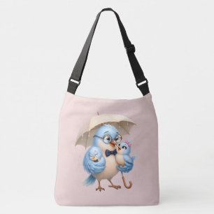 Bolsa Tote transversal Father Bird Família Arte