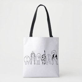Bolsa Tote Traseiros de Cachorro