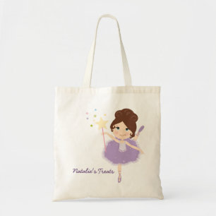 Bolsa Tote Tratamento de Dia das Bruxas Ballerina Nome