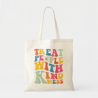 Bolsa Tote Tratar Pessoas com gentileza Retro TPWK Inspiratio