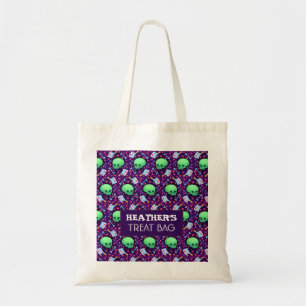 Bolsa Tote Trato Personalizado do Halloween e Saco de Tote do