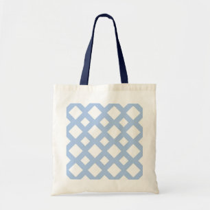 Bolsa Tote Trava azul clara em branco
