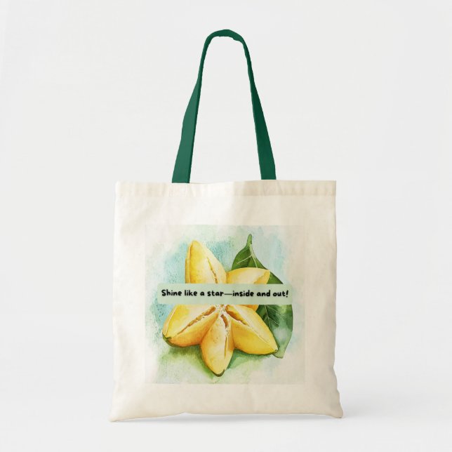 Bolsa Tote Travesseiro de citação de Fruta de estrelas divert (Frente)