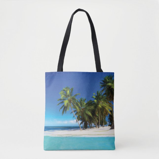 Bolsa Tote Travesseiro decorativo de praia exótico (Frente)