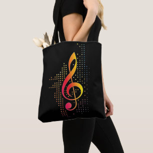 Bolsa Tote Treble Clef Music