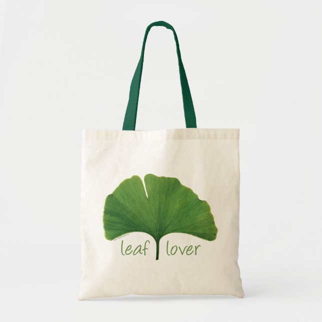 Bolsa Tote Tree Hugger, Leaf Lover - Ginkgo (Frente)