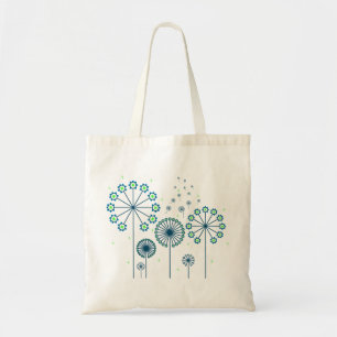 Bolsa Tote Treescape: Azul e verde