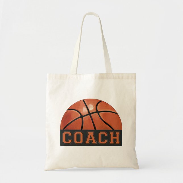 Bolsa Tote Treinador de Basquete (Frente)