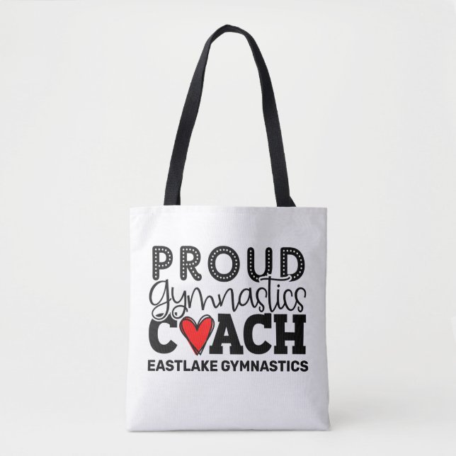 Bolsa Tote Treinador de ginástica orgulhosa personalizado (Frente)