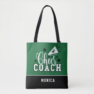 Bolsa Tote Treinador de Saúde Personalizado Verde e Preto