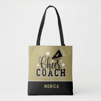 Bolsa Tote Treinador Dourado e Preto de Saúde Bonita