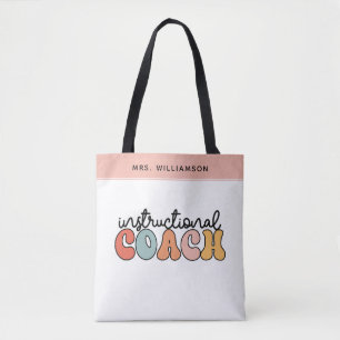 Bolsa Tote Treinador educacional Treinador Personalizado Retr