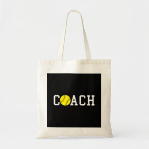 Bolsa Tote Treinador Softball de ponta rápida - impressão d