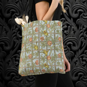 Bolsa Tote Treliça por William Morris, Têxtil de Jardim Vinta