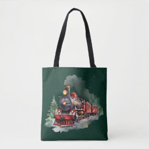 Bolsa Tote Trem de Natal
