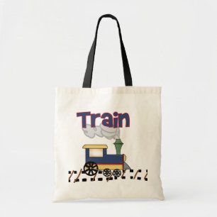 Bolsa Tote Trem no camiseta e nos presentes da trilha