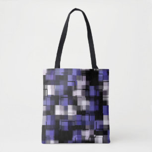 Bolsa Tote Trendência Branca Azul Roxo Preto