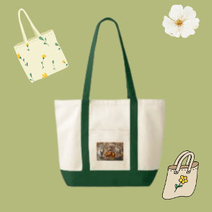 Bolsa Tote Trendy Animal Dog and Cat Fall Harvest
