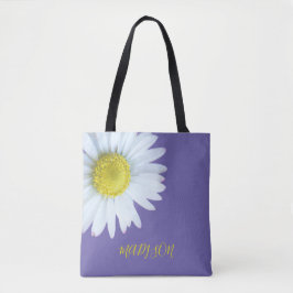 Bolsa Tote Trendy Boho White Amarelo Roxo