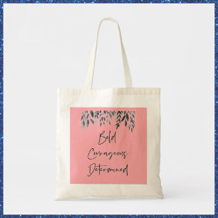 Bolsa Tote Trendy Bold Corajoso Determinado Tote Bag Rosa