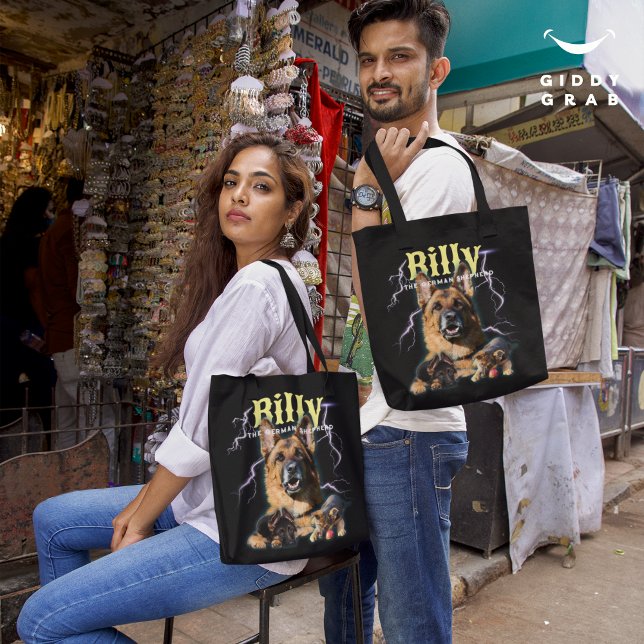 Bolsa Tote Trendy Bootleg Personalizado Cachorro 90s (Criador carregado)