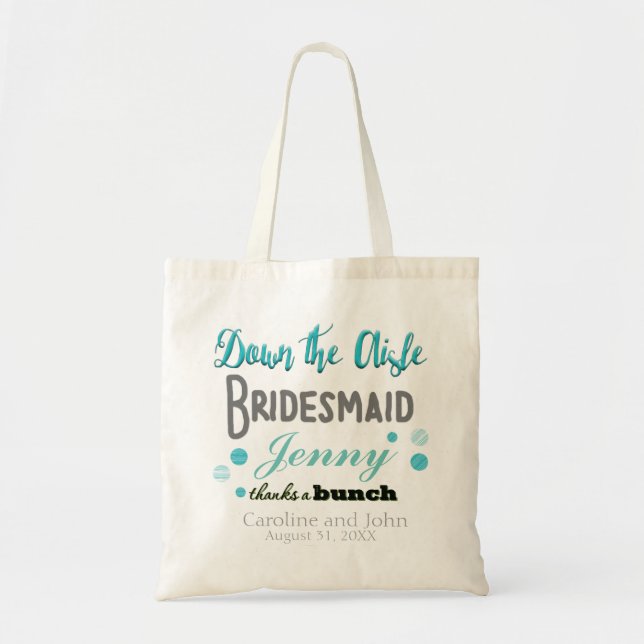 Bolsa Tote Trendy Bridesmaid Tote Bag (Frente)