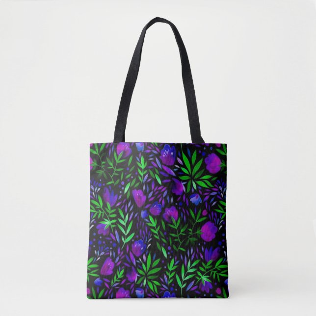 Bolsa Tote Trendy Colorful Wildflower (Frente)