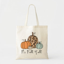 Bolsa Tote Trendy Fall Pumpkin | "É Queda Y'all" Cotação