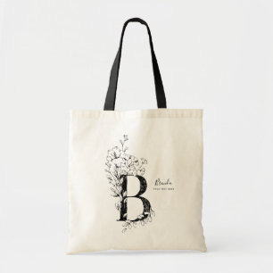 Bolsa Tote Trendy farm rustic Letter B monogramas
