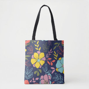 Bolsa Tote Trendy floresce um padrão perfeito. Flo da pequena
