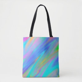 Bolsa Tote Trendy luxuoso azul roxo, azul, holográfico