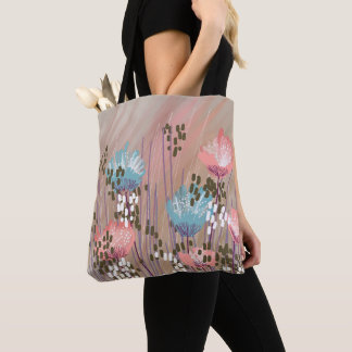 Bolsa Tote Trendy Modern Abstrato Floral