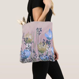 Bolsa Tote Trendy Modern Abstrato Floral