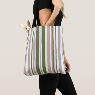 Bolsa Tote Trendy Modern Neutral Earth Tones Stripes