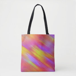 Bolsa Tote Trendy Neon Bright Red Pink Abstrato