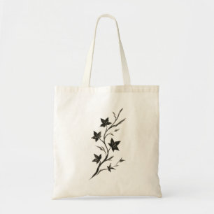 Bolsa Tote Trepadeira – Arte de Pincel Botânico Minimalista e