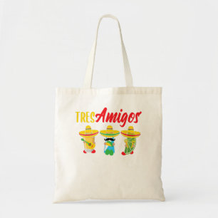 Bolsa Tote Tres amigos cinco de mayo tequila engraçado vodka 